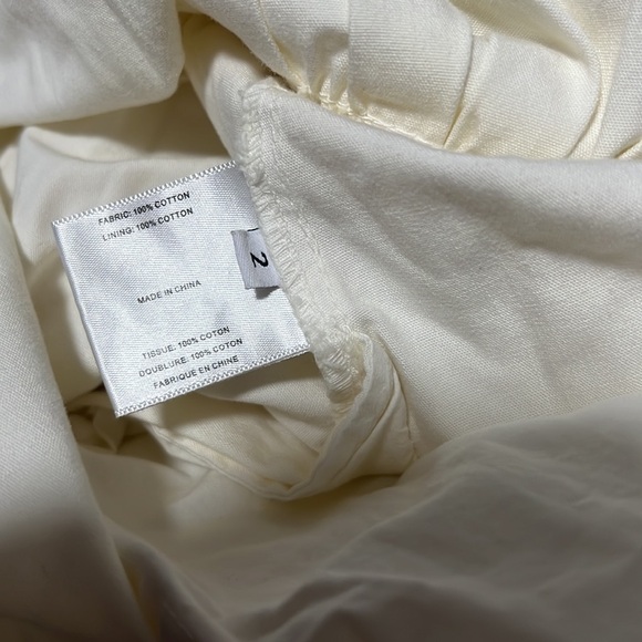 PROENZA SCHOULER WHITE LABEL Sleeveless Washed Cotton Midi Dress Off White 495$ - Picture 9 of 15